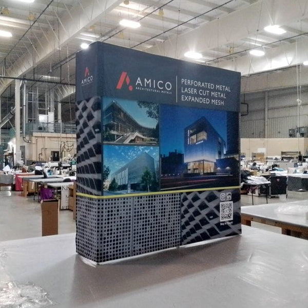 Our 5ft Tabletop Pop Up Fabric Display is a lightweight and easy to setup pop-up with stretch graphics included black