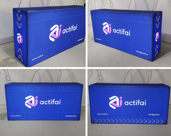 6.5ft Backlit SEG Light Box Counter