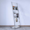 6 Pocket Rolling Magazine Brochure Display Rack Stand - Literature Stands