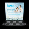 8ft Backlit SEG Light Box Wall - Double Sided Backlit Displays