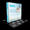 8ft Backlit SEG Light Box Wall - Double Sided Backlit Displays