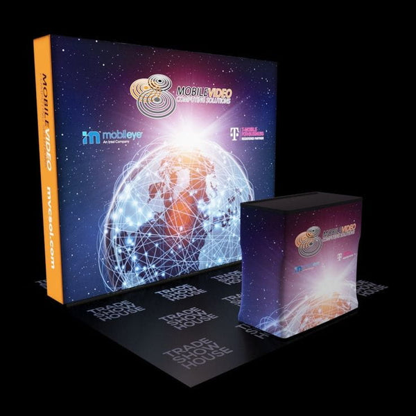 Our new 10ft Backlit SEG Light Box Wall is the ultimate showstopper guaranteed to steal show at your next trade show!