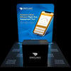 Our 8ft Backlit Tension Fabric Display Kit is an ultra-bright and vivid portable backlit trade show display