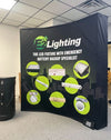 8ft Curved Pop Up Fabric Display - Displays