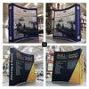 8ft Curved Pop Up Fabric Display - Displays