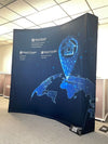 8ft Curved Pop Up Fabric Display - Displays