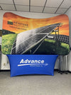 Our 8ft Curved Tabletop Tension Fabric Display is a sleek and modern that quickly assembles in just 5 minutes. slide
