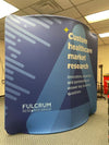 8ft Curved Tension Fabric Display - Displays