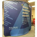 8ft Curved Tension Fabric Display - Tension Fabric Displays