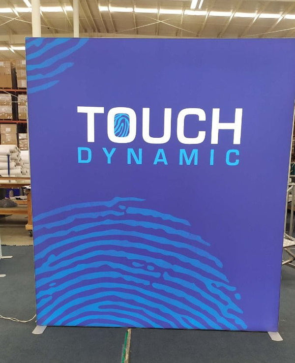 Our 8ft Frameless SEG Lightbox Display is one of the easiest and brightest lightbox displays on exhibit market,