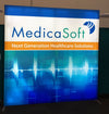Our 8ft Frameless SEG Lightbox Display is one of the easiest and brightest lightbox displays on exhibit market,