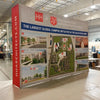 Our 8ft Tabletop Pop Up Fabric Display Kit is the perfect trade show on go that features a lightweight and easy