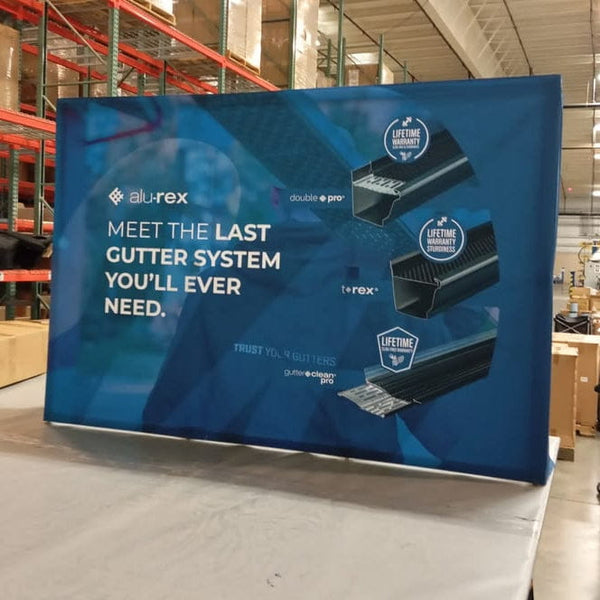 Our 8ft Tabletop Pop Up Fabric Display is a lightweight and easy to setup pop-up with stretch graphics included black