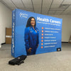 Our 8ft Tabletop Pop Up Fabric Display is a lightweight and easy to setup pop-up with stretch graphics included black
