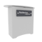 N3L Locking Storage Counter - White / Add Small Rectangle Standoff Graphic / No Case (Box Only) - Locking Cabinets