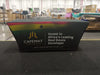 Black stretch table cover with Ghanaian flag colors and CapeMay Properties logo
