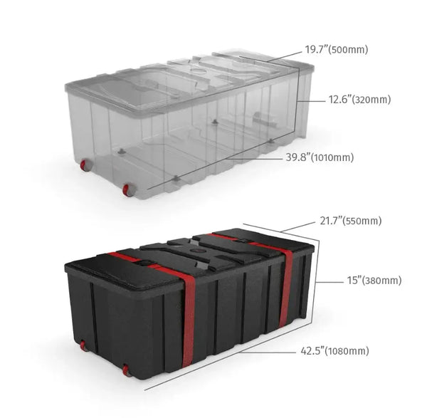 Our C700 Hard Shipping Case to Counter is a large, molded, heavy-duty shipping case with handle and wheels
