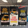 Our Classic 33 x 80 Retractable Banner Stand packs great value into an easy-to-use durable and attractive stand.