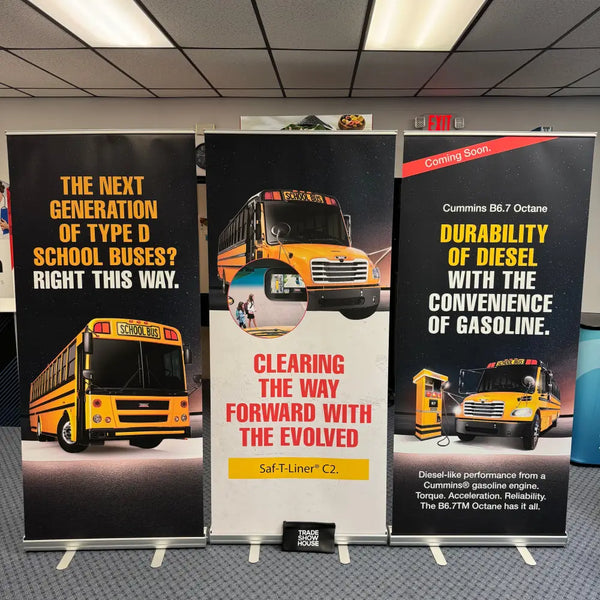 Our Classic 33 x 80 Retractable Banner Stand packs great value into an easy-to-use durable and attractive stand.