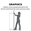 Economy 33 Silver Retractable Banner Stand - Retractable Banner Stands