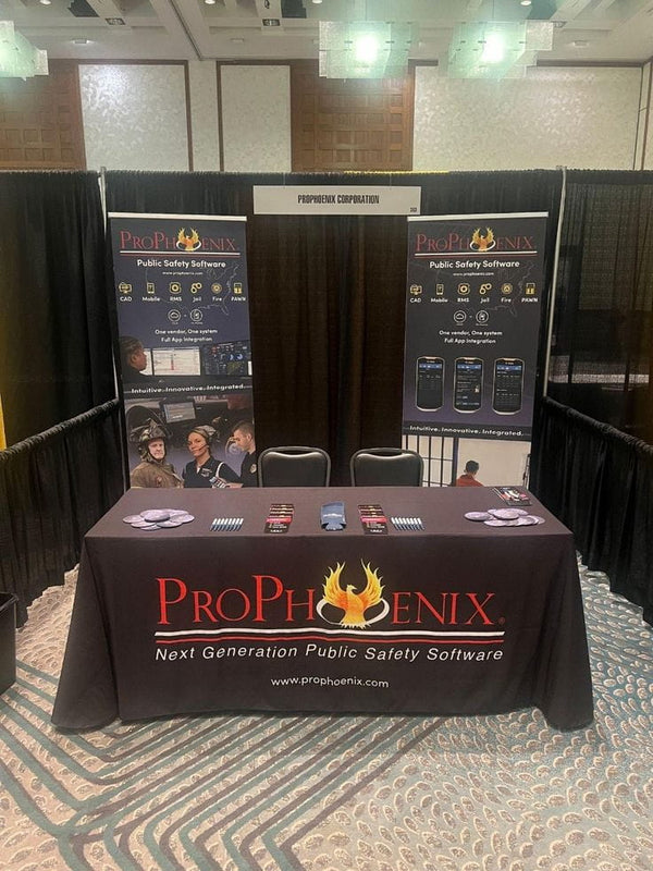Our premium dye-sublimated, custom printed drape table covers are the perfect complementary tabletop display accessory