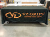 Our premium dye-sublimated, custom printed drape table covers are the perfect complementary tabletop display accessory