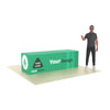 Our premium dye-sublimated, custom printed fitted table covers are designed to be more form fitting than drape style