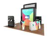 Google Play ecoSmart Island Backlit Booth with Colorful Panels