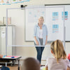 Freestanding Sneeze Guards for Classrooms