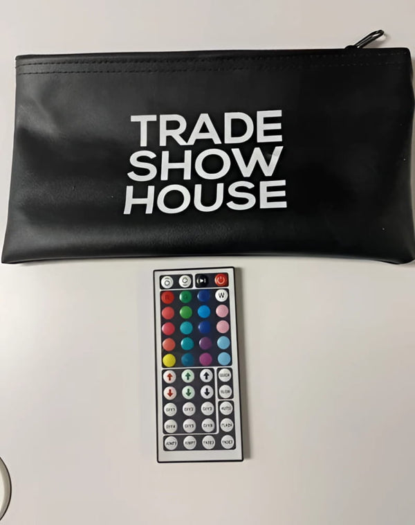 Halo RGB LED Counter Top with black leather pouch and LED remote