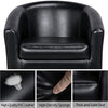 Set of 2 Faux Leather Club Chairs