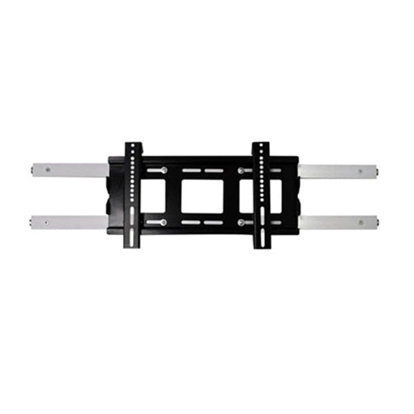 Black and silver TV wall mount with adjustable arms for heavy-duty lightbox displays
