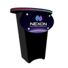 Our NC1 Black Halo RGB LED Locking Storage Counter is a tool-free and easy-to-assemble locking counter featuring large