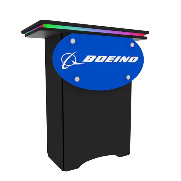 Our NC3 Black Halo RGB LED Locking Storage Counter is a tool-free and easy-to-assemble locking counter featuring large