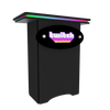 Our NC3 Black Halo RGB LED Locking Storage Counter is a tool-free and easy-to-assemble locking counter featuring large