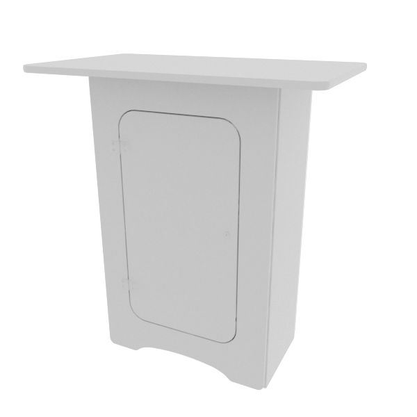 Our NC3 White Locking Storage Counter is a tool-free and easy-to-assemble locking counter featuring large rectangular