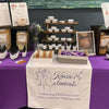 Personalized middle fabric table runners can put the finishing touch on a covered with solid color cover (under throw).