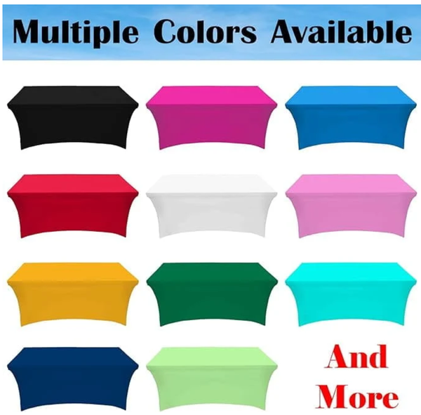 Personalized middle fabric table runners can put the finishing touch on a covered with solid color cover (under throw).