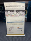 Our Premium 36 inch Table Top Retractable Banner Stand is the perfect solution for showcasing your brand or message