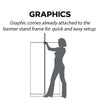 Premium 36 Inch Table Top Retractable Banner Stand - Tabletop Retractable Banner Stands