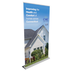 48 inch Premium Retractable Banner Stand - 48 x 72 / Silver / No LED Lights - Retractable Banner Stands