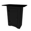Our NC3 Black Locking Storage Counter is a tool-free and easy-to-assemble locking counter featuring large rectangular