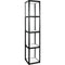 Twist-Lock Portable Showcase Display Cabinet Tower with 4 Shelves