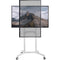 V2 White Rotating Vertical TV Monitor Stand with Wheels - TV Monitor Stands