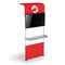 36 Partial Waterfall Shelving Display - Add 1 Shelf / Add Monitor Bracket / No Garment Bar - Shelving Display