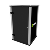 Our XLC2 Black Locking Storage Counter is made of durable aluminum extrusions and rigid, plastic sintra panels.