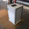 Our XLC2 White Locking Storage Counter is made of durable aluminum extrusions and rigid, plastic sintra panels.