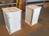 Our XLC2 White Locking Storage Counter is made of durable aluminum extrusions and rigid, plastic sintra panels.