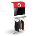 36 Partial Waterfall Shelving Display - Add 1 Shelf / Add Monitor Bracket / Add Garment Bar - Shelving Display