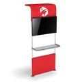 36 Partial Waterfall Shelving Display - Add 1 Shelf / Add Monitor Bracket / No Garment Bar - Shelving Display